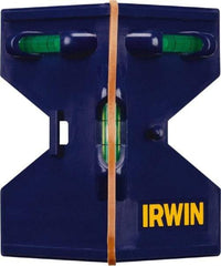 Irwin - Post Levels Number of Vials: 3 Vial Types: (1) Plumb; (2) Level - USA Tool & Supply