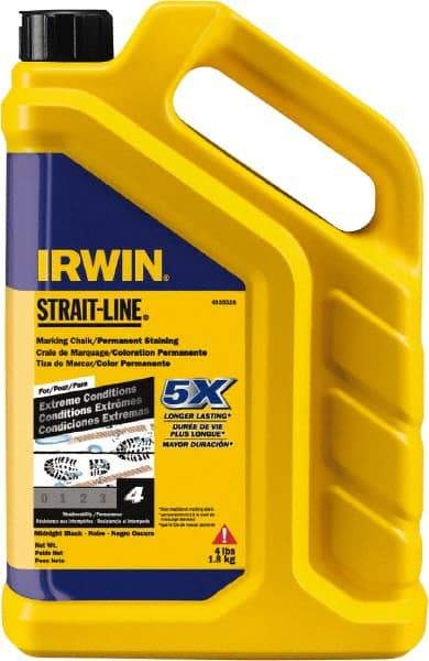 Irwin - 4 oz Container Marking Chalk - Midnight Black - USA Tool & Supply