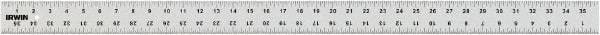 Irwin - 36" Long, English Standard Aluminum Rule - Anodized Finish - USA Tool & Supply