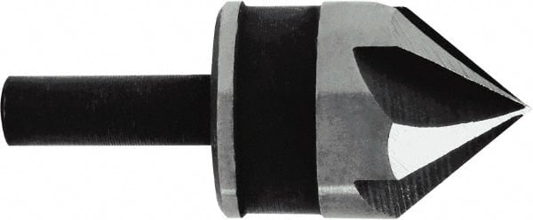 Irwin - 3/4" Head Diam, 1/4" Shank Diam, 5 Flute 82° High Speed Steel Countersink - USA Tool & Supply