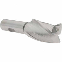 Melin Tool - 1-1/4", 2" LOC, 3/4" Shank Diam, 4-1/4" OAL, 3 Flute, Cobalt Square End Mill - Single End, Uncoated, Spiral Flute, 30° Helix, Centercutting, Right Hand Cut, Right Hand Flute - USA Tool & Supply