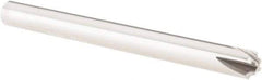 Melin Tool - 1/32" Radius, 4 Flute Solid Carbide Corner Rounding End Mill - Single End, Uncoated, 1/8" Tip Diam, 2" OAL, 3/16" Shank Diam - USA Tool & Supply