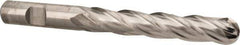 Melin Tool - 1/2" Diam, 3" LOC, 4 Flute Cobalt Ball End Mill - Uncoated, Single End, 5" OAL, 1/2" Shank Diam, Spiral Flute - USA Tool & Supply