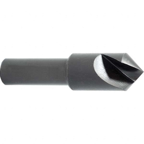 Melin Tool - 1/2" Head Diam, 1/4" Shank Diam, 1 Flute 100° High Speed Steel Countersink - USA Tool & Supply