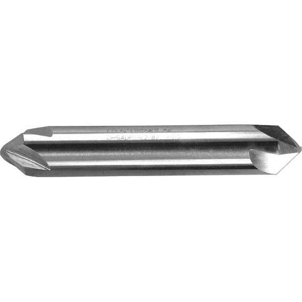 Melin Tool - 1/4" Head Diam, 1/4" Shank Diam, 4 Flute 120° High Speed Steel Countersink - USA Tool & Supply