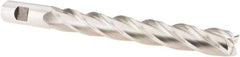 Melin Tool - 3/4", 6" LOC, 3/4" Shank Diam, 8-1/4" OAL, 4 Flute, Cobalt Square End Mill - Single End, Uncoated, Spiral Flute, 30° Helix, Centercutting, Right Hand Cut, Right Hand Flute - USA Tool & Supply