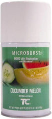 Rubbermaid - 5.3 oz Air Freshener Dispenser Aerosol Refill - Cucumber Melon, Compatible with Microburst 9000 Dispensers - USA Tool & Supply