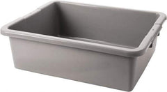 Rubbermaid - 7.1 Gal, Gray Polyethylene Tote Container - Nesting, 21-1/2" Long x 17.1" Wide x 7" High - USA Tool & Supply