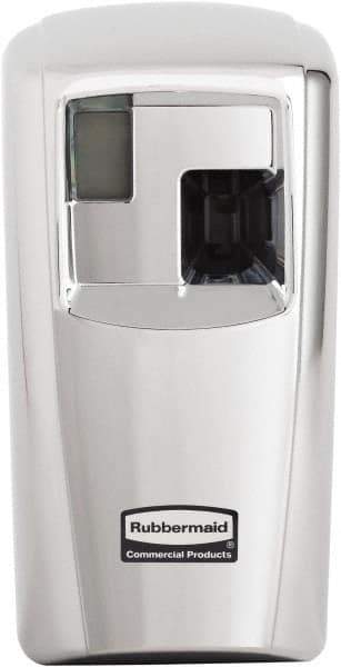 Rubbermaid - 0.012 Cu Ft Coverage, Chrome Metered Aerosol Dispenser - C Battery Required - USA Tool & Supply