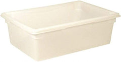 Rubbermaid - Rectangular, White Polyethylene Food Tote Box - 9" High x 18" Wide x 26" Long, with Snap-On Lid - USA Tool & Supply
