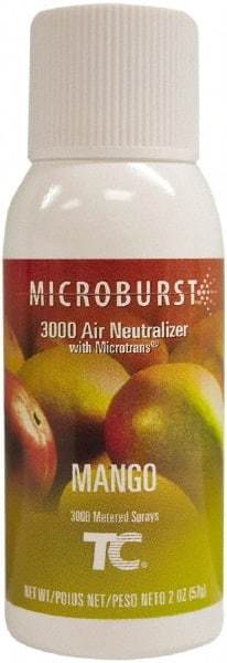 Rubbermaid - 2 oz Air Freshener Dispenser Aerosol Refill - Mango, Compatible with Microburst 3000 Dispensers - USA Tool & Supply