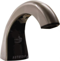 Rubbermaid - 800 to 1600 mL Liquid Soap Dispenser Hardware - Metal & Plastic, Counter Mounted, Chrome/Black - USA Tool & Supply