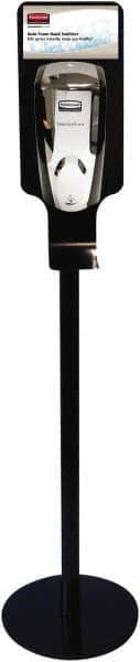 Rubbermaid - Foam Sanitizer Station Stand - Metal, Stand, Black - USA Tool & Supply