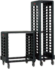 Rubbermaid - 18 Shelf, Black Pan Storage Rack - 473.2mm Wide x 1,724.15mm High x 23-3/4" Deep - USA Tool & Supply