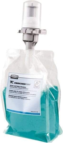 Rubbermaid - 1,300 mL Dispenser Refill Fresh Spring Hair & Body Wash - Pearlized Aqua - USA Tool & Supply