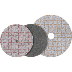 WALTER Surface Technologies - 6" Diam, 1/2" Face Width, 1" Center Hole, Medium Grade, Aluminum Oxide Deburring Wheel - Unitized, Hard Grade, 7,500 RPM - USA Tool & Supply