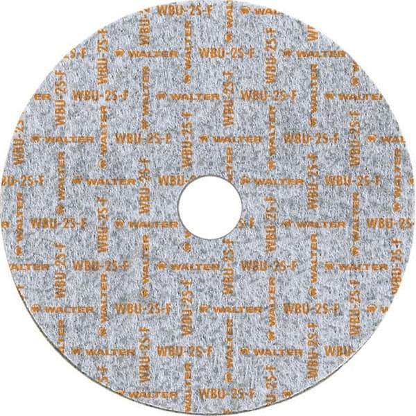 WALTER Surface Technologies - 6" Diam, 1/2" Face Width, 1" Center Hole, Fine Grade, Silicon Carbide Deburring Wheel - Unitized, Soft Grade, 5,000 RPM - USA Tool & Supply