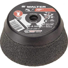 WALTER Surface Technologies - 5" Diam, Surface Grinding Wheel - Aluminum Oxide/Silicon Carbide Blend, Type 11, Resinoid Bond - USA Tool & Supply