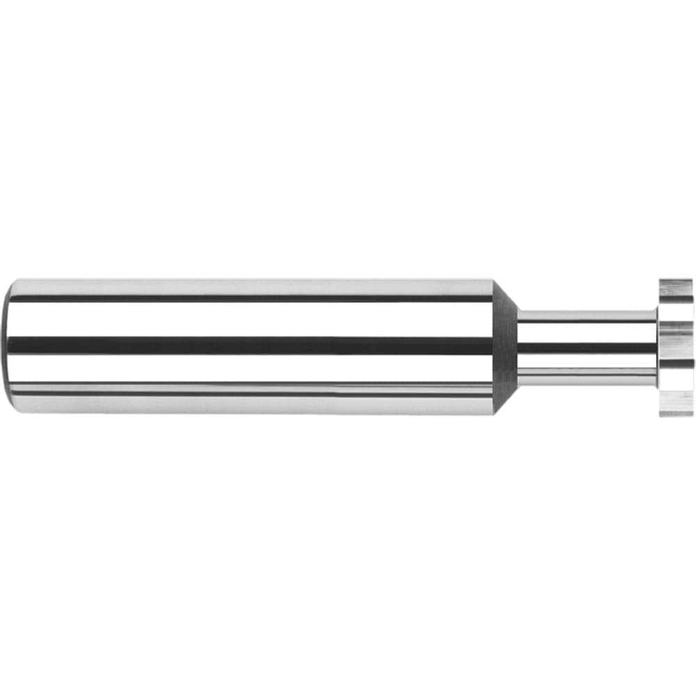 Harvey Tool - 1/2" Cut Diam, 0.103" Cut Width, 1/2" Shank, Straight-Tooth Woodruff Keyseat Cutter - Exact Industrial Supply