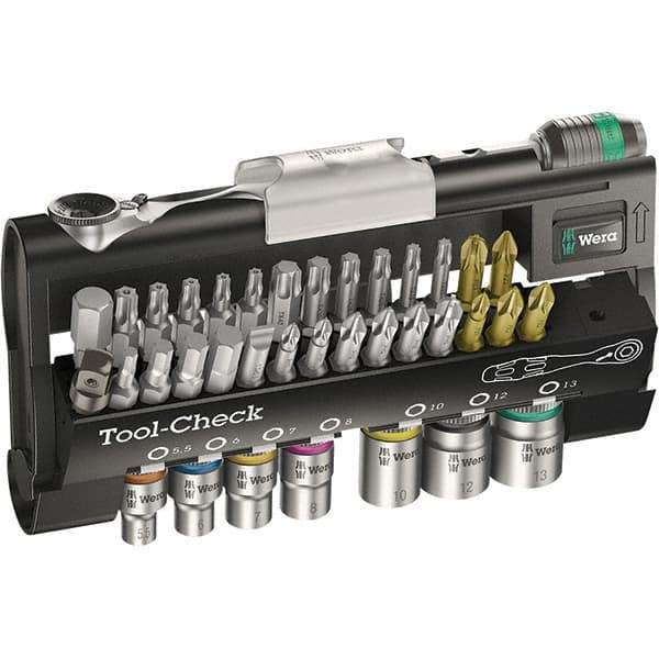 Wera - Screwdriver Bit Sets Type: Bit Set Drive Size: 1/4 (Inch) - USA Tool & Supply