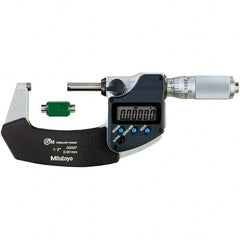 Mitutoyo - Electronic Outside Micrometers Type: Coolant-proof Minimum Measurement (Decimal Inch): 1.0000 - USA Tool & Supply