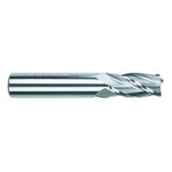 1 Dia. x 4 Overall Length 4-Flute .125 C/R Solid Carbide SE End Mill-Round Shank-Center Cut-TiAlN - USA Tool & Supply