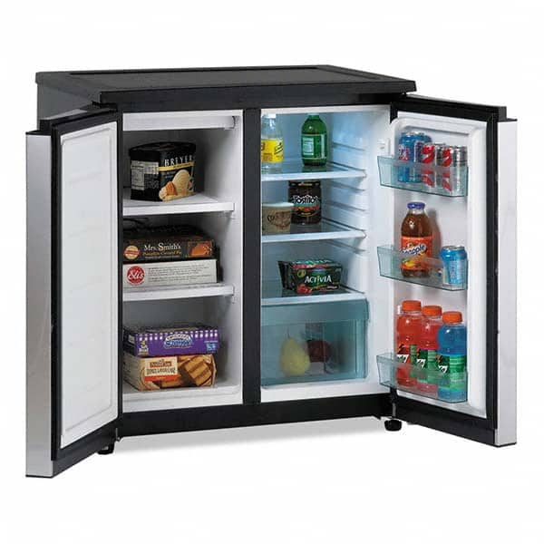 Avanti - Refrigerators Capacity: 5.5 Cu Ft Color: Black; Platinum - USA Tool & Supply