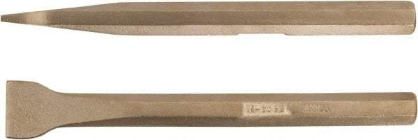 Ampco - Stiff Aluminum Bronze Alloy Straight Scraper - 5/8" Blade Width - USA Tool & Supply