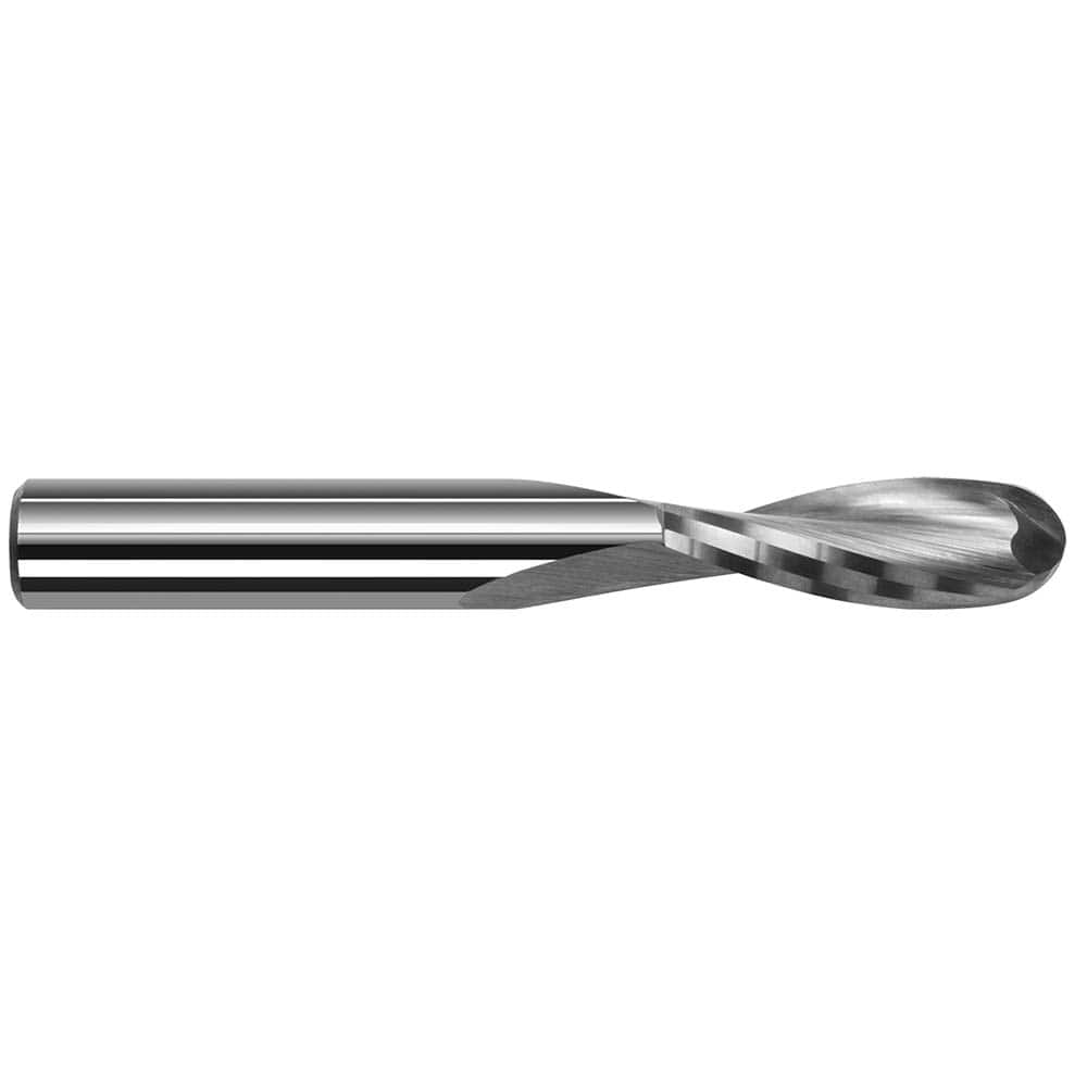 Harvey Tool - Ball End Mills; Mill Diameter (Inch): 3/64 ; Mill Diameter (Decimal Inch): 0.0469 ; Number of Flutes: 2 ; Length of Cut (Inch): 9/64 ; Length of Cut (Decimal Inch): 0.1400 ; Material: Solid Carbide - Exact Industrial Supply