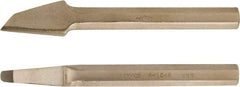 Ampco - 8" OAL x 1/2" Blade Width Nonsparking Groove Chisel - 1/2" Tip - USA Tool & Supply