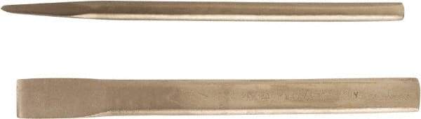 Ampco - 10" OAL x 1" Blade Width Nonsparking Oval Hand Chisel - 1" Tip - USA Tool & Supply