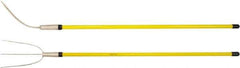 Ampco - Hay Fork with 54" Straight Fiberglass Handle - 7" Blade Width, 3 Tines, 11-1/2" Tine Length - USA Tool & Supply