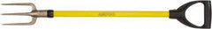 Ampco - Guncotton Fork with 29" Straight Fiberglass Handle - 4" Blade Width, 3 Tines, 5-1/4" Tine Length - USA Tool & Supply