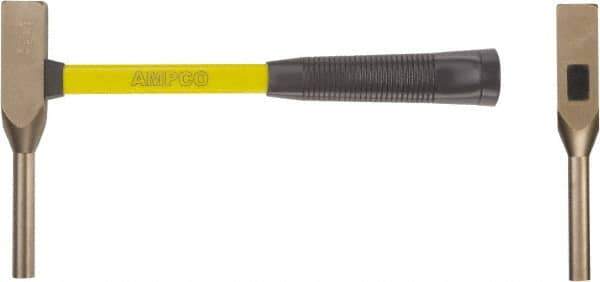 Ampco - Nonsparking Backing Out Hammer - 14" OAL, 14" Long Fiberglass Handle, 5/16" Face Diam - USA Tool & Supply