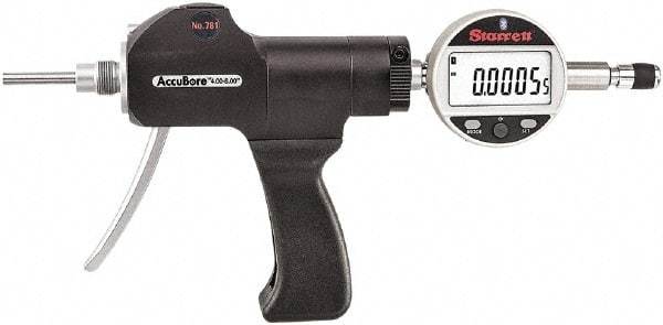 Starrett - Electronic Bore Gages Type: Pistol Grip Electronic Bore Gage Minimum Measurement (Decimal Inch): 4.0000 - USA Tool & Supply