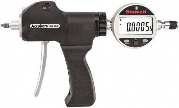 Starrett - Electronic Bore Gages Type: Pistol Grip Electronic Bore Gage Minimum Measurement (Decimal Inch): 0.0800 - USA Tool & Supply