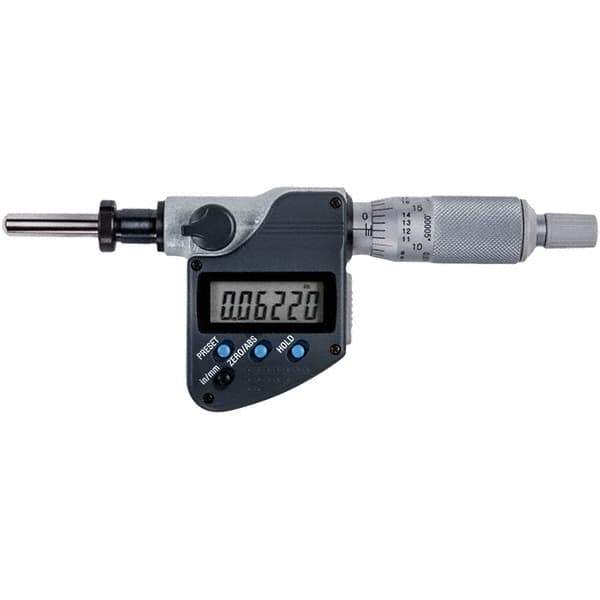 Mitutoyo - Electronic Micrometer Heads Minimum Measurement (Inch): 0 Minimum Measurement (mm): 0.00 - USA Tool & Supply