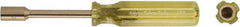 Ampco - 8mm Solid Shaft Nonsparking Nutdriver - Plastic Handle, 8-1/2" OAL - USA Tool & Supply