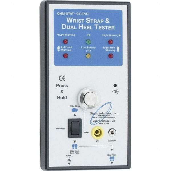 PRO-SAFE - Anti-Static Monitors & Testers Type: Wrist Strap Tester Power Source: Plug-In - USA Tool & Supply