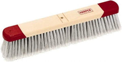 Harper Brush - 24" Smooth Surface Synthetic Push Broom - 3" Bristle Length, Wood Block, Bolt-On Handle Connection, Handle Sold Separately - USA Tool & Supply