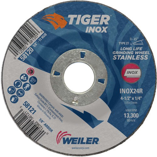 ‎4-1/2X1/4 TIGER INOX TYPE 27 - USA Tool & Supply