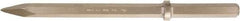 Ampco - 21" OAL, 3/4" Shank Diam, Point Chisel - Round Drive, Hex Shank - USA Tool & Supply