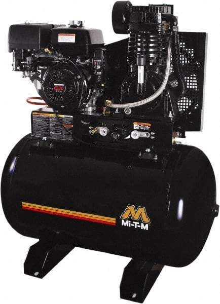 MI-T-M - Stationary Gas Air Compressors Horsepower: 13 Cubic Feet per Minute: 29.00 - USA Tool & Supply