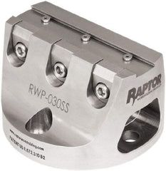 Raptor Workholding - 3/4" Jaw Width, 3" High Dovetail Vise - For Use with 4 & 5 Axis Workholding Systems - USA Tool & Supply