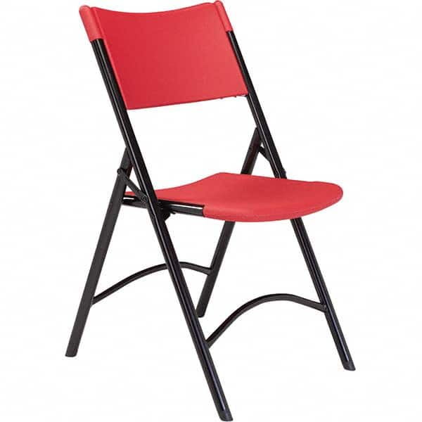 National Public Seating - Folding Chairs Pad Type: Folding Chair w/Plastic Seat & Back Material: Plastic/Steel - USA Tool & Supply