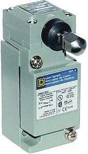 Square D - DPDT, 2NC/2NO, 600 Volt Screw Terminal, Plunger Actuator, General Purpose Limit Switch - 1, 2, 4, 6, 12, 13, 6P NEMA Rating, IP67 IPR Rating - USA Tool & Supply