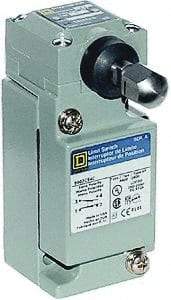 Square D - SPDT, NC/NO, 600 Volt Screw Terminal, Plunger Actuator, General Purpose Limit Switch - 1, 2, 4, 6, 12, 13, 6P NEMA Rating, IP67 IPR Rating - USA Tool & Supply