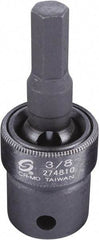 Sunex Tools - 1/2" Drive, 3/8" Impact Hex Bit Socket - USA Tool & Supply