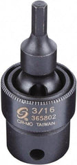 Sunex Tools - 3/8" Drive, 3/16" Impact Hex Bit Socket - USA Tool & Supply