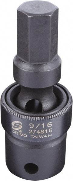 Sunex Tools - 1/2" Drive, 9/16" Impact Hex Bit Socket - USA Tool & Supply